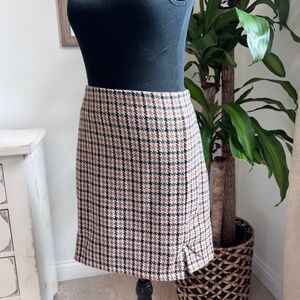 Houndstooth Mini Skirt